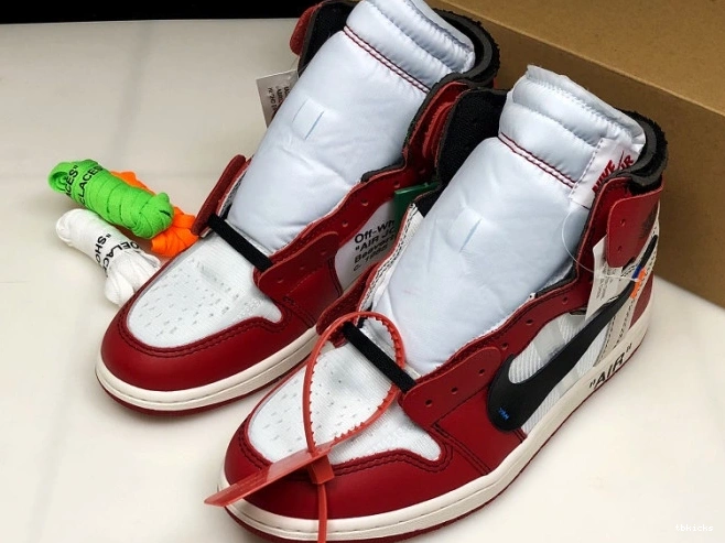 Rep TBK The Ten 1 Retro AA3834-101 Jordan Air Off-White Chicago 0630